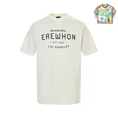 【今日特価】Balenciaga 24ss 1968 Logo Print Short Sleeve（280g 精梳棉）-1