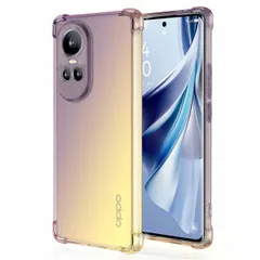 OPPO Reno10 Pro 5G ケース リノ 10プロ  グラデーション耐衝撃 ソフト ケース 【Color】 ブラック・ゴールドのサムネイル