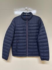 【展示品】 TOMMY HILFIGER 150AN796 メンズ 中綿ジャケット パッカブルジャケット アウター ナイロン ブルゾン MEN'S PUFFER JACKET MIDNIGHT M