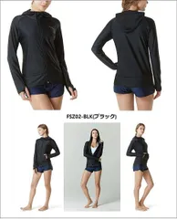 (テスラ)TESLA 長袖 UV ジップ パーカー レディース [夏用・冷感] ラッシュガード 水着 FSZ02　BLK　S～XLサイズ　新品未使用