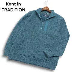 美品★ Kent in TRADITION ケント 秋冬 裏起毛★ ハーフジップ ニット トレーナー Sz.M　メンズ