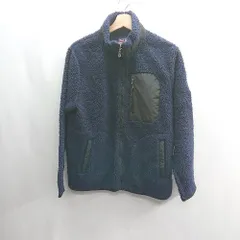 ◇ ⊇ KANGOL　カンゴール 長袖 ボアブルゾン サイズL ネイビー レディース E  【1409100050431】