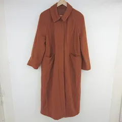 ◇ select MOCA セレクト モカ テープデザイン ウール混 長袖 チェスター コート サイズF ブラウン系 レディース P  【1305240024328】