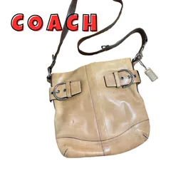 コーチ　ショルダーバッグ　1452 ブラウン　本革　ワンショルダー