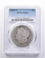 FR02 1889-O モルガン銀貨 PCGS ローボール 
