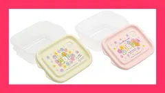 【スタッフおすすめ！】スケーター (skater) シール容器 500ml 2個組 すみっコぐらし フラワー 日本製 FCN2WAG-A