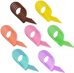 TK.Felly シリコン結束バンド 7色35本セット カラー結束バンド カラー銘板結束バンド シリコンバンド シリコンケーブルバンド