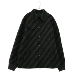 GIVENCHY (ジバンシィ) JACQUARD CHAIN MOTIF ウールシャツジャケット グレー BM00LG1395のサムネイル
