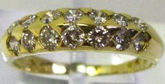 K18 18金 リング 指輪 パヴェ ダイヤ 14ヶ 0.76ct サイズ#11 - メルカリ
