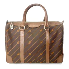 OLD Gucci 激レア！流れ星柄ボストンバッグ（茶・中）GB-073C