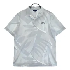 サイズ：LL CALLAWAY キャロウェイ  半袖ポロシャツ 総柄 グレー系 [240101455683] ゴルフウェア メンズ ストスト