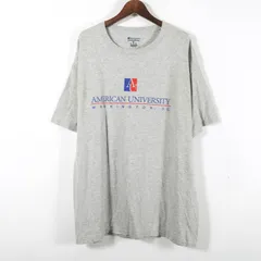 チャンピオン 半袖Ｔシャツ オーセンティック 大学 大きいサイズ アメリカ古着 ヴィンテージ メンズ 2XLサイズ グレー Champion 【中古】