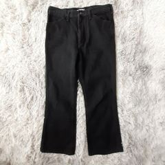 ユニクロ UNIQLO【27】ワイドパンツ デニム ブラック/黒 ハイウエスト 体型カバー 綿100％素材 カジュアル