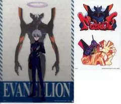 【中古】クリアファイル 渚カヲル＆エヴァンゲリオンMark.06 A4クリアファイル・ステッカーセット 「一番くじ エヴァンゲリオン ～使徒 、襲来～」 H賞