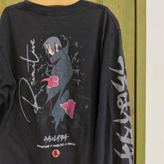 アニメ　アニメーション 漫画  NARUTO ナルト疾風伝 岸本斉史  イタチ うちはイタチ 袖プリント　袖プリ  ロンT 長袖Tシャツ