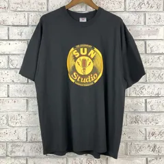 【在原みゆ紀さん着用】SUN Studio サンスタジオ Tシャツ #3925 ☆在原みゆ紀着☆Sun Studio サンスタジオ Tシャツ 企業ロゴ 黒