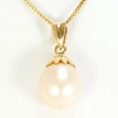 K18YG　ネックレス　パール（真珠）　総重量約3.2g　約40cm