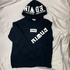 EDWIN フーディー　裏起毛　パーカー　160cm 黒　ブラック