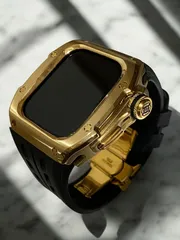 タイトル　アップルウォッチカバーケースApple Watchラバーバンドベルト メタル　30