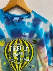 古着 Tシャツ FiREFLY MUSIC FESTiVAL 2017 タイダイ