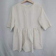 ◇ ⊂ OPAQUE.CLIP オペーク ドット クリップ 背面ファスナー 半袖 ミニ ワンピース サイズM グレー系 レディース E  【1410100011025】