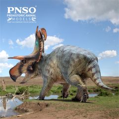 PNSO 成長シリーズ 86 ロキケラトプス フィギュア ロキの角の顔 角竜類 草食恐竜 ケラトプス科 白亜紀 18.5cm級 恐竜 PVC おもちゃ 模型