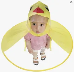 レインコート キッズ 可愛い アヒル レインコート アニマル柄 レインポンチョ 折りたたみ 防水 薄くて軽い カッパ 雨具 梅雨対策 女の子 男の子 通園 通学/uc-0930