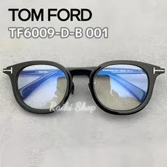 TOM FORD トムフォード  TF6009-K-B 001 メガネ  日本企画 丸みのあるボスト 眼鏡 箱付48サイズ  ブラック/ゴールド