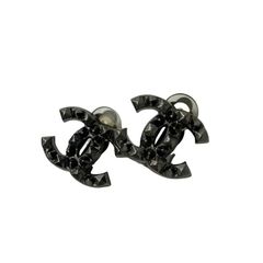 CHANEL シャネル ココマーク スタッズ 03P ブラック メタル イヤリング レディース アクセサリー 【中古】 52504K384