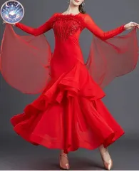 ✨️新品オ―ダ―✨️社交ダンススタンダードドレス（Ｌサイズ） ✨️オ―ダ―豪華✨️社交ダンススタンダードドレス（Lサイズ） ✨️豪華オ