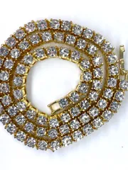 格安　メンズ　テニスチェーン　5ミリ　18・20・24インチ　ブリンブリン　czダイヤ　メンズネックレス　テニスネックレス　ギラギラ　LEX ゴールド　キューバンリンク　マイアミ　hiphop