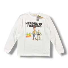 参考上代7480円 未使用品 GOOD ROCK SPEED × Pixer TOY STORY プリント長袖Tシャツ カットソー ロンT グッドロックスピード フィクサー トイストーリー コラボ 24FDS207W ホワイト M  98918A5