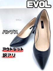 308)EVOL イーボル パンプス フォーマル 本革 レディース 23.5cm