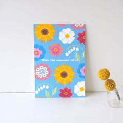 夏の花のポストカード4枚セット