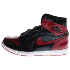 NIKE (ナイキ) AIR JORDAN 1 RETRO HIGH OG BRED PATENT 555088-063 エアジョーダン1レトロハイ ブレッド パテント ハイカットスニーカー レッド/ブラック US11/29.0cm