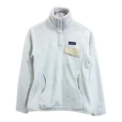 patagonia パタゴニア リツール スナップT フリースジャケット アウトドア ホワイト(レディース XS)中古 古着 V4798