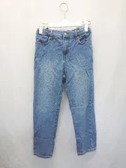 ◇ Θ green label relaxing キッズ 子供服 ストレッチ デニム ジーンズ サイズ145 ライトブルー レディース メンズ E  【1411130018565】