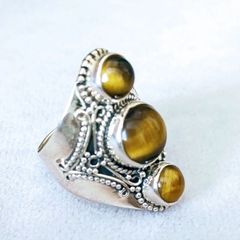 ☆NEW☆トルコ製 天然石リング（タイガーアイ）Silver925