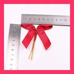 【スタッフおすすめ！】ラッピング 母の日 リボン テープ 蝶結び 50個セット クリスマスツリー 飾り ラッピングタイ リボン付 手芸 工芸品 DIY用 装飾 バレンタインデー ハンドメイド プレゼント 母の日 ギフト オーナメント