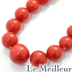 ネックレス サンゴ 7mm~15.6mm K14 中古 プレラブド 返品OK