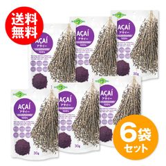 フルッタフルッタ アサイーフリーズドライパウダー 30g 6袋セット アサイー100%