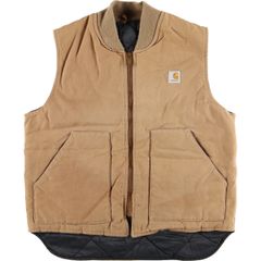 古着 90年代 カーハート Carhartt ダックベスト USA製 メンズL相当 ヴィンテージ/evb008428