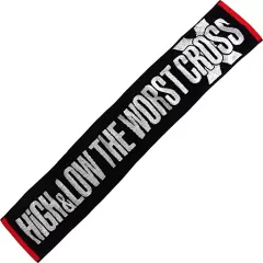 【中古】雑貨 マフラータオル ブラック×ホワイト 「HiGH＆LOW THE WORST X(クロス)」