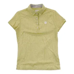 サイズ：M CALLAWAY SELECT キャロウェイ セレクト  半袖ポロシャツ ストライプ柄 イエロー系 [240101299553]# ゴルフウェア レディース ストスト