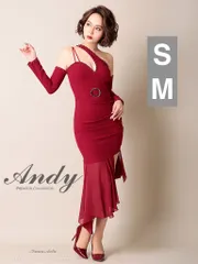 ワインレッド 【Andy ANDY Fashion Press 07 COLLECTION 】ベルトデザイン/ シフォン/ デザインワンショルダー/ 長袖/ 袖あり/タイト/ ミニドレス/ ロングドレス/ キャバドレス [OK2481-B-2109]