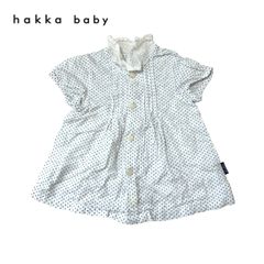 1469◯ hakka baby 80 トップス　80 ドット柄　ブラウス