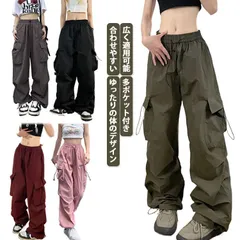 カーゴパンツ ベイカーパンツ レディース ロングパンツ ワイドカーゴパンツ ワークパンツ チノパンツ ジョガーパンツ 長ズボン カジュアル ボトムス 無地 動きやすい 女性用 春 秋 作業着風 アメカ#dongdong8331
