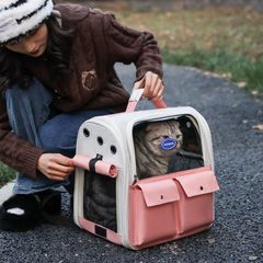 キャリーバッグ リュックキャリー ペットキャリー 猫バック リュック 折りたたみ 猫キャリー ペットキャリーバッグ 大容量 猫キャリーバッグ 猫 犬 ペット鞄 お散歩バッグ 小型犬用 おしゃれ 丈夫 メッシュ 顔出しbaitu04
