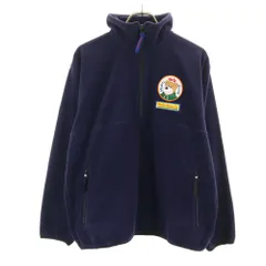 ミキハウス 日本製 長袖 ハーフジップ フリースジャケット S ネイビー系 mikihouse メンズ