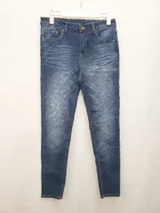 ◇ antiqua アンティカ スキニー ストレッチ カジュアル ジーンズ デニム パンツ サイズM インディゴ レディース P  【1403110016401】